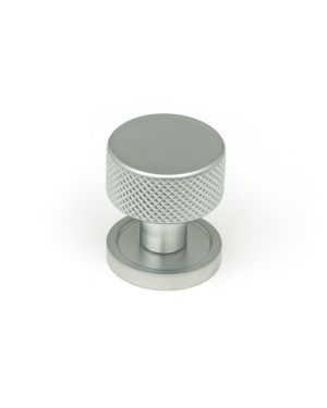Satin Chrome Brompton Cabinet Knob - 25mm (Plain)
