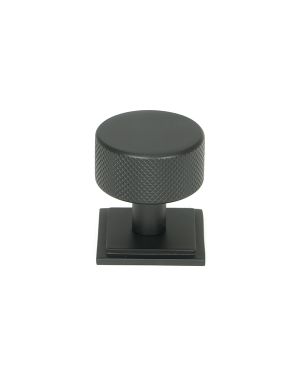 Matt Black Brompton Cabinet Knob - 32mm (Square)