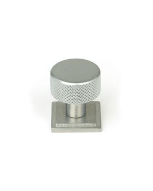 Satin Chrome Brompton Cabinet Knob - 25mm (Square)