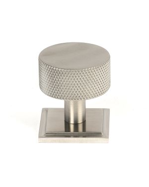 Satin SS (304) Brompton Cabinet Knob - 32mm (Square)