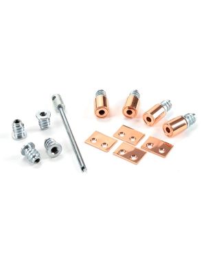 Polished Bronze Secure Stops (Pack of 4)