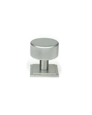 Satin Chrome Brompton Cabinet Knob - 32mm (Square)
