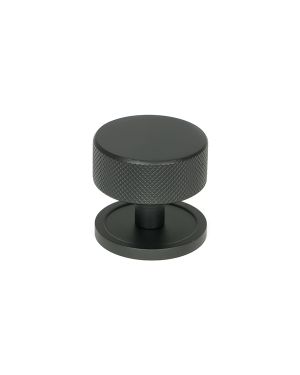 Matt Black Brompton Cabinet Knob - 38mm (Plain)