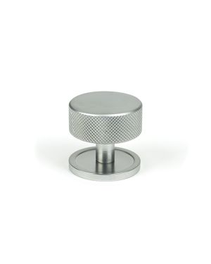 Satin Chrome Brompton Cabinet Knob - 38mm (Plain)