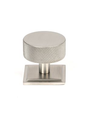 Satin SS (304) Brompton Cabinet Knob - 38mm (Square)