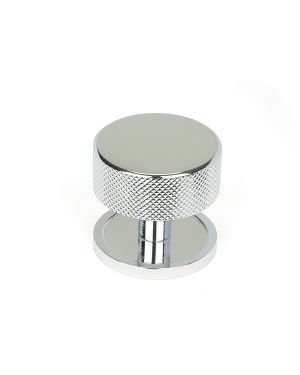 Polished Chrome Brompton Cabinet Knob - 38mm (Plain)