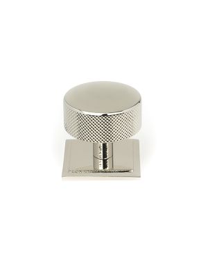 Polished Nickel Brompton Cabinet Knob - 38mm (Square)