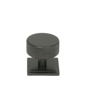 Aged Bronze Brompton Cabinet Knob - 38mm (Square)