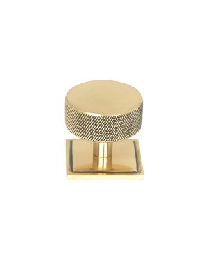 Polished Bronze Brompton Cabinet Knob - 38mm (Square)