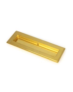 Polished Brass 175mm Art Deco Rectangular Pull