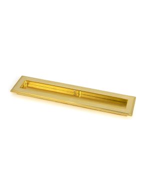 Polished Brass 250mm Art Deco Rectangular Pull