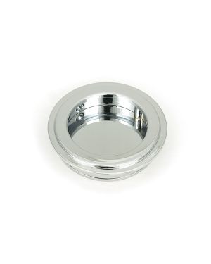 Polished Chrome 60mm Art Deco Round Pull