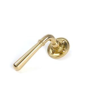 Polished Brass Newbury Lever on Rose Set