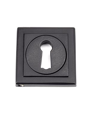 Matt Black Round Escutcheon (Square)