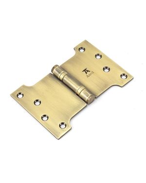 Aged Brass 4" x 4" x 6"  Parliament Hinge (pair) ss