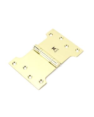 Polished Brass 4" x 4" x 6"  Parliament Hinge (pair) ss