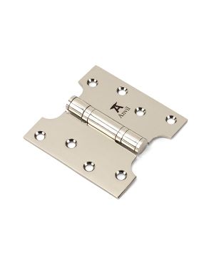 Polished Nickel 4" x 2" x 4"  Parliament Hinge (pair) ss