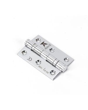 Polished Chrome 3" Ball Bearing Butt Hinge (pair) ss