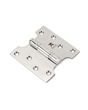 Polished SS 4" x 2" x 4"  Parliament Hinge (pair)