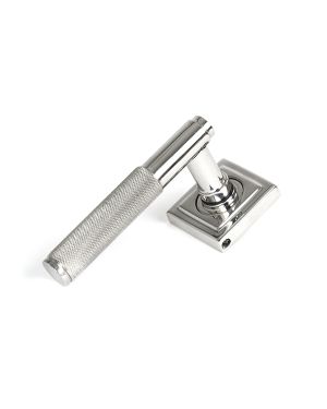 Satin Marine SS (316) Brompton Lever on Rose Set (Square)