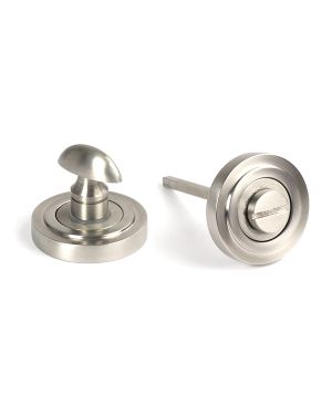 Satin Marine SS (316) Round Thumbturn Set (Art Deco)
