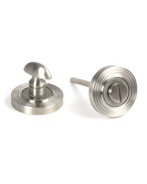 Satin Marine SS (316) Round Thumbturn Set (Beehive)