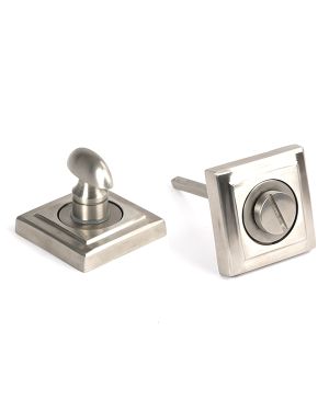 Satin Marine SS (316) Round Thumbturn Set (Square)