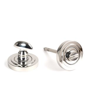 Polished Marine SS (316) Round Thumbturn Set (Art Deco)