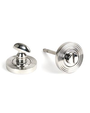 Polished Marine SS (316) Round Thumbturn Set (Beehive)