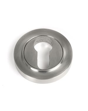 Satin Marine SS (316) Round Euro Escutcheon (Plain)