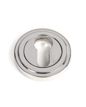 Polished Marine SS (316) Round Euro Escutcheon (Art Deco)