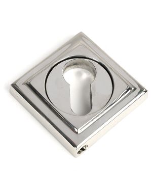 Polished Marine SS (316) Round Euro Escutcheon (Square)
