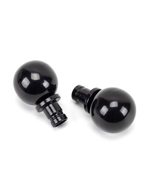 Black Ball Curtain Finial (pair)