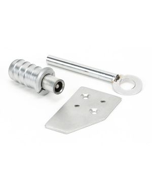 Satin Chrome Key-Flush Sash Stop