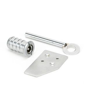 Satin Chrome Key-Flush Sash Stop