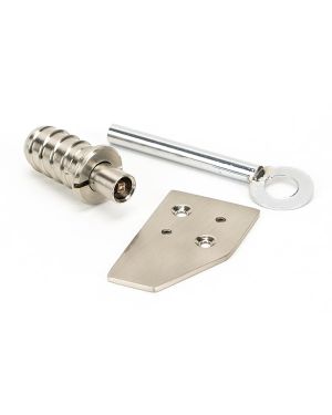Polished Nickel Key-Flush Sash Stop