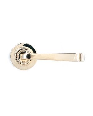 Polished Nickel Avon Round Lever on Rose Set (Plain) - Unsprung
