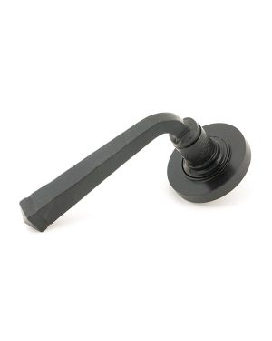 External Beeswax Avon Round Lever on Rose Set (Plain) - Unsprung
