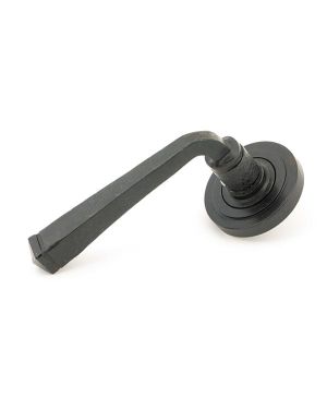 External Beeswax Avon Round Lever on Rose Set (Art Deco) - Unsprung