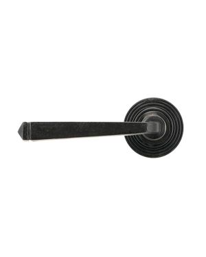 External Beeswax Avon Round Lever on Rose Set (Beehive) - Unsprung
