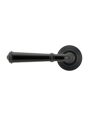 Black Regency Lever on Rose Set (Beehive) - Unsprung