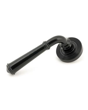 Black Regency Lever on Rose Set (Beehive) - Unsprung
