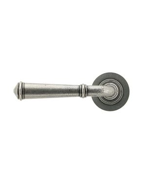 Pewter Regency Lever on Rose Set (Plain) - Unsprung