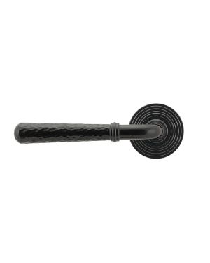 Black Hammered Newbury Lever on Rose Set (Beehive) - Unsprung