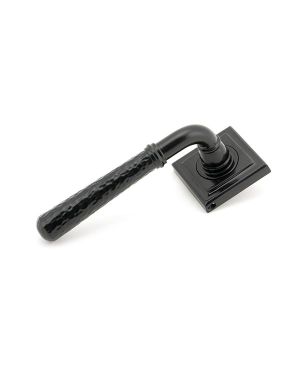 Black Hammered Newbury Lever on Rose Set (Square) - Unsprung