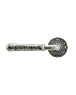 Pewter Hammered Newbury Lever on Rose Set (Art Deco) - Unsprung