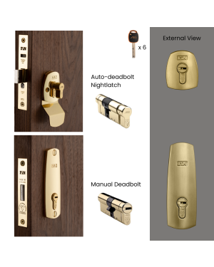 Finfort High Security Dual Front Door Lock Set
