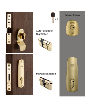 Finfort High Security Dual Front Door Lock Set