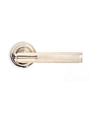 Polished Nickel Brompton Lever on Rose Set (Art Deco) - Unsprung