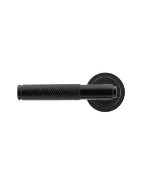 Black Brompton Lever on Rose Set (Art Deco) - Unsprung